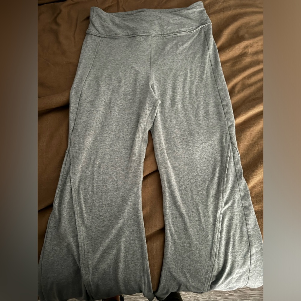 Free People Movement Gray Flared yoga pants